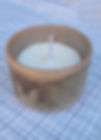 Vela aromática pequena com pote cerâmico