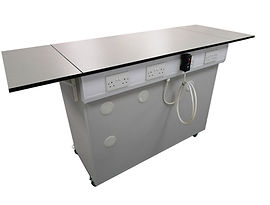 Mobile Bespoke Workbench with Electric Pack & Fold Down Worktop
