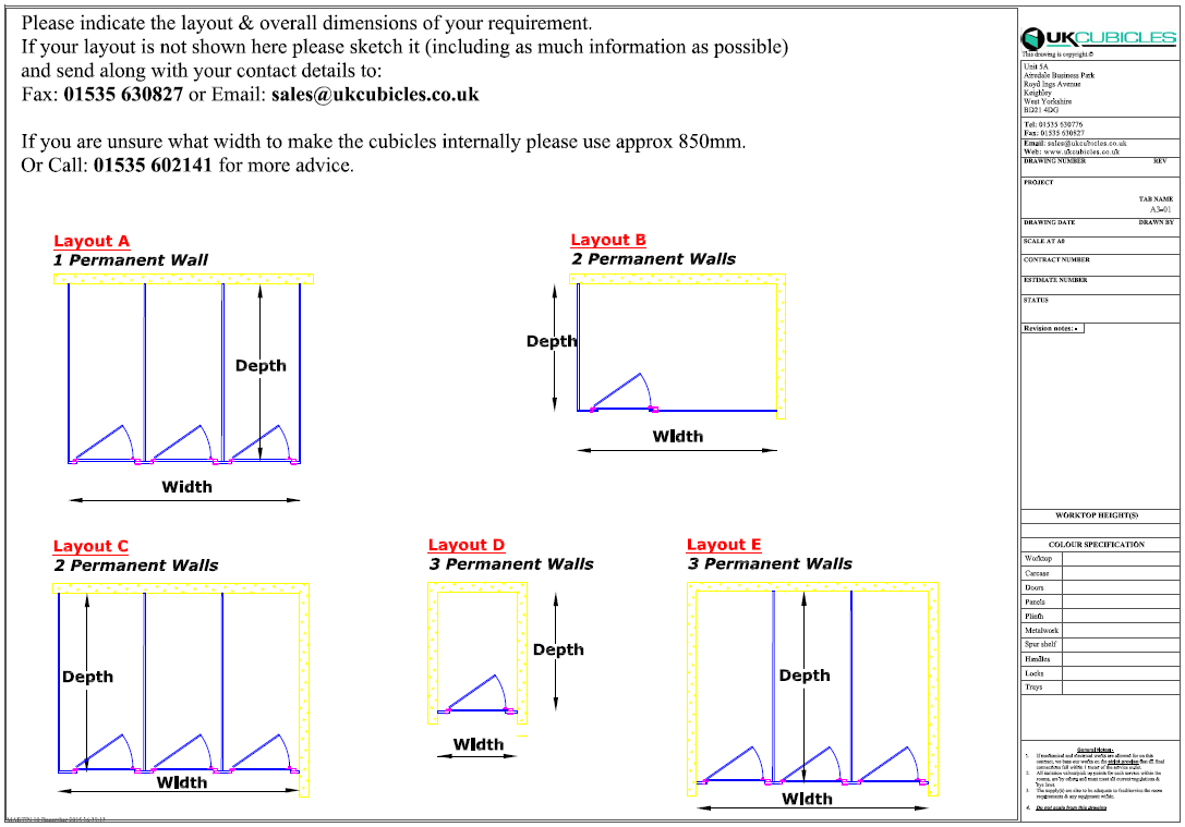 UK Cubicles Toilet Cubicles Layout Planner