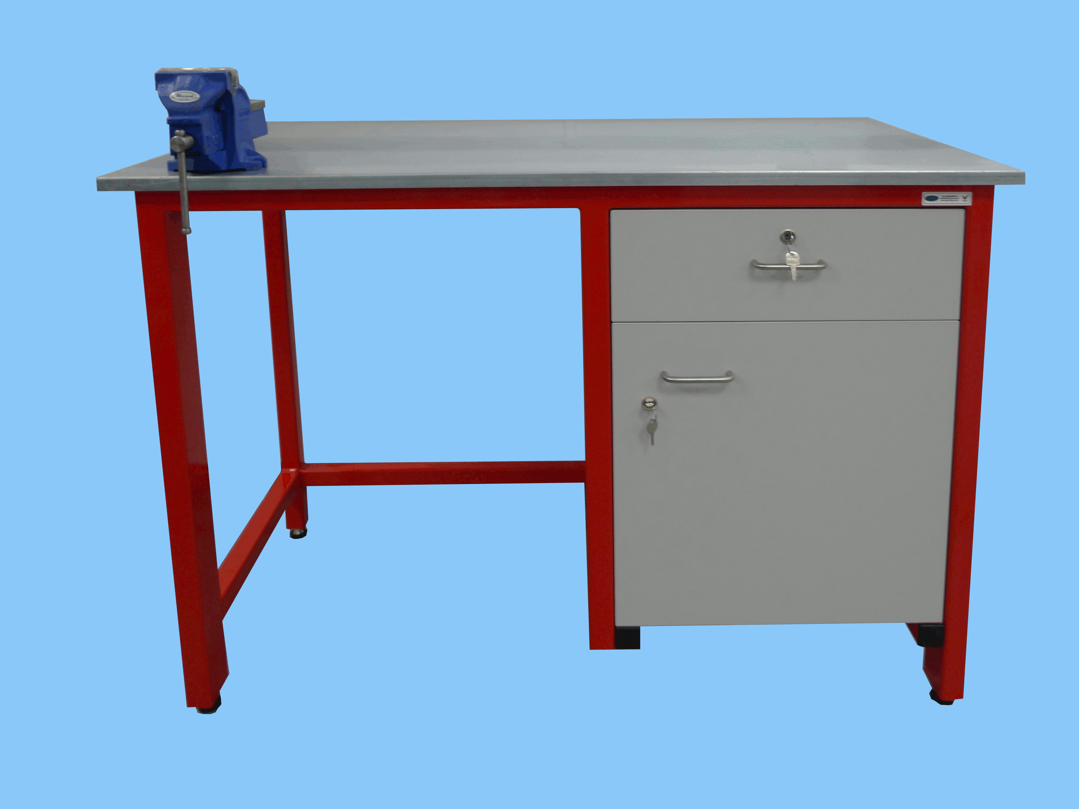 Galvanised Underslung Cabinet Locks Draw Vice Clamp