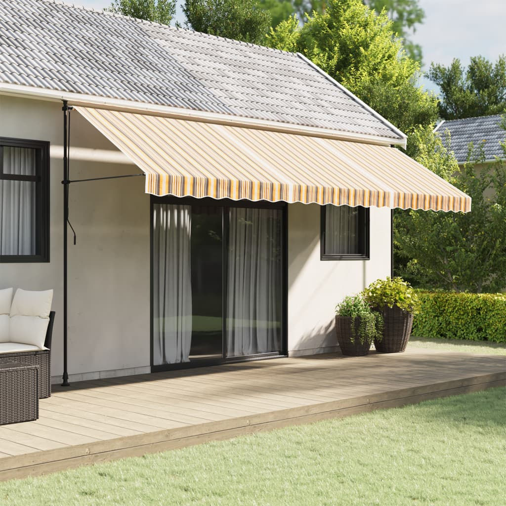 Vervangingsdoek voor luifel gestreept 4x3 m en wit