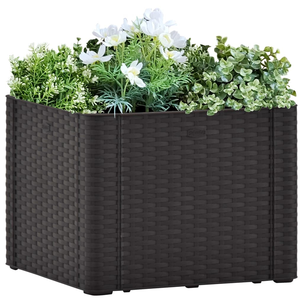 Plantenbak hoog met zelfbewateringssysteem 100x43x33 cm