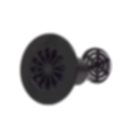90mm Black Waste Replacement Cap