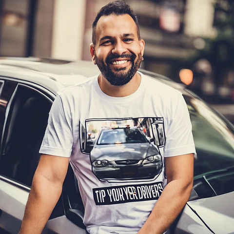 Uber Driver With tip your drivers t-shirts.