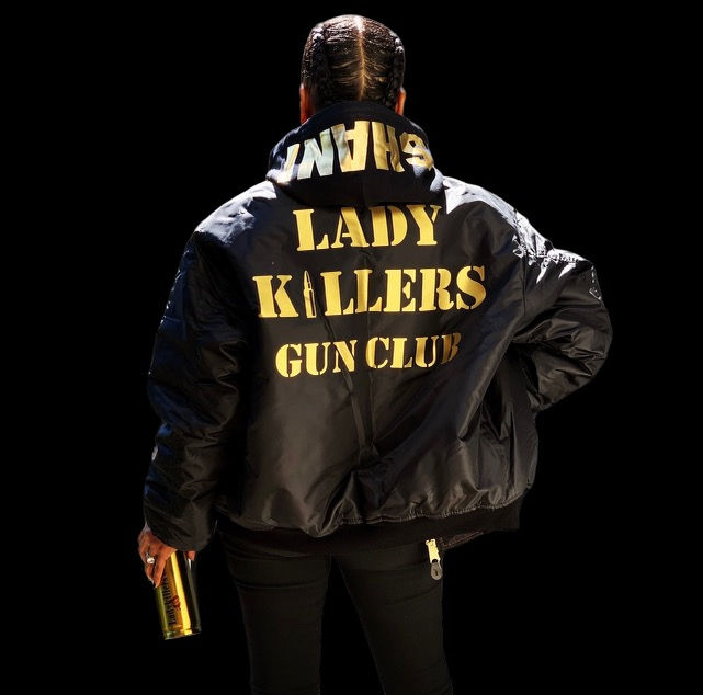Thumbnail: Lady Killers Gun Official Military Bomber Jacket