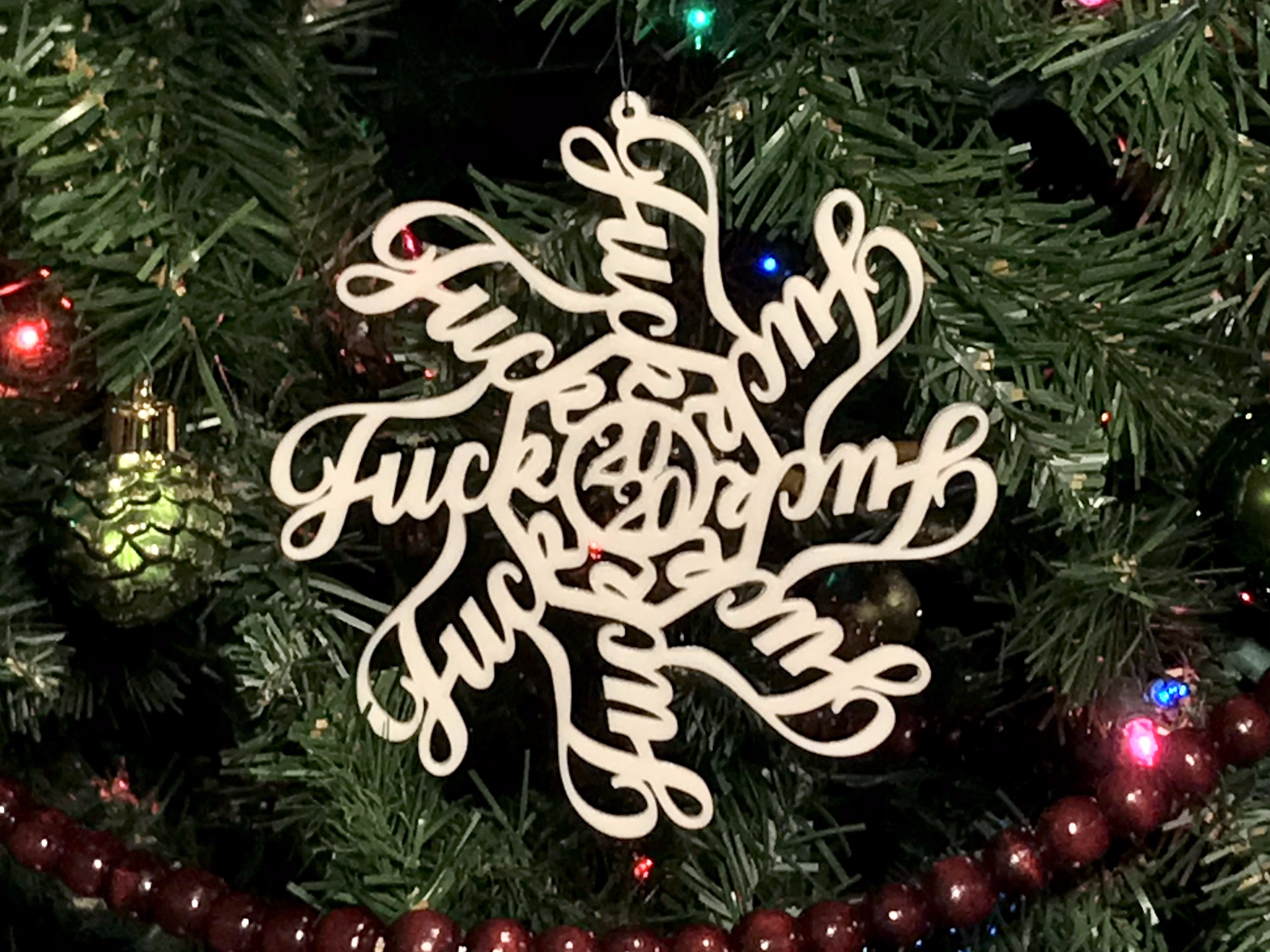 #!%@ Flake Ornament