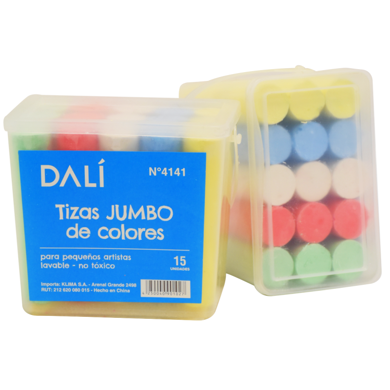 Miniatura: Tizas Jumbo x 15 NO TOXICAS, colores