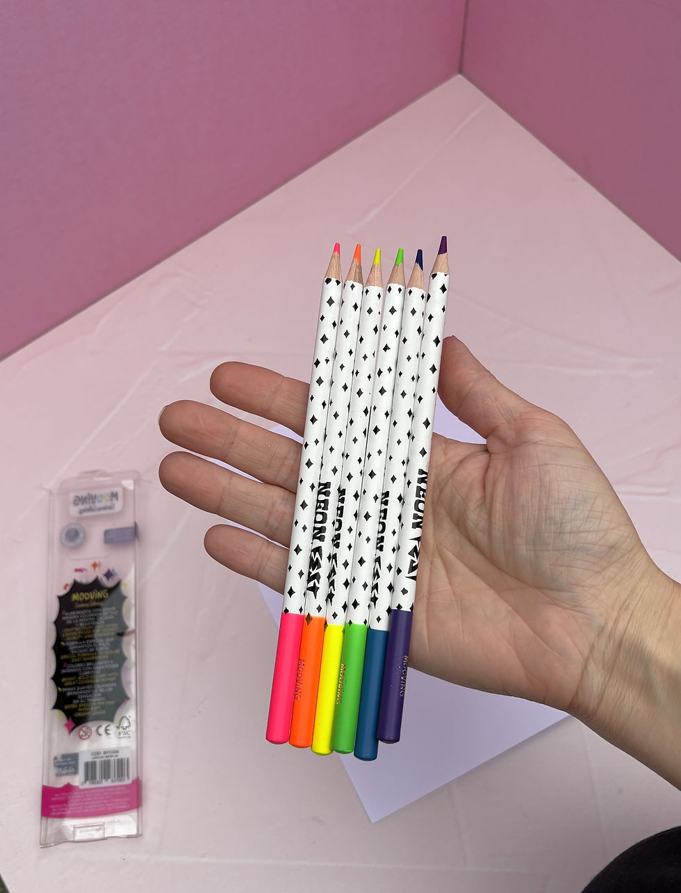 Lápices neón/fluo Mooving x6