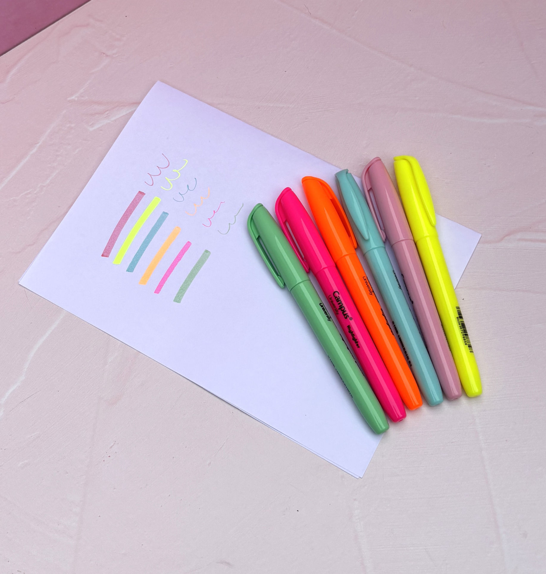 marcador resaltador CAMPUS colores fluo o pastel x1