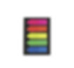 Banderitas autoadhesivas BRW fluo 5 colores