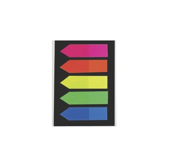Banderitas autoadhesivas BRW fluo 5 colores