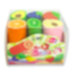 Goma de borrar grandes, FRUTAS x 6