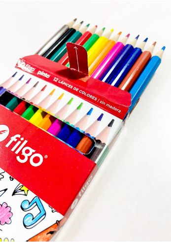 SEVEN Minapro 6.0 – Estuche De 12 Lápices De Colores Con Mango Triangular Y Madera FSC Para Niños