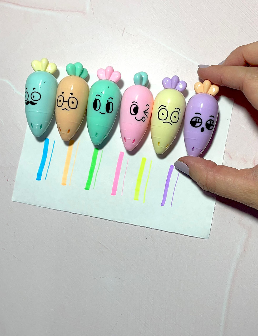 Miniatura: Marcadores resaltadores mini zanahorias x 6