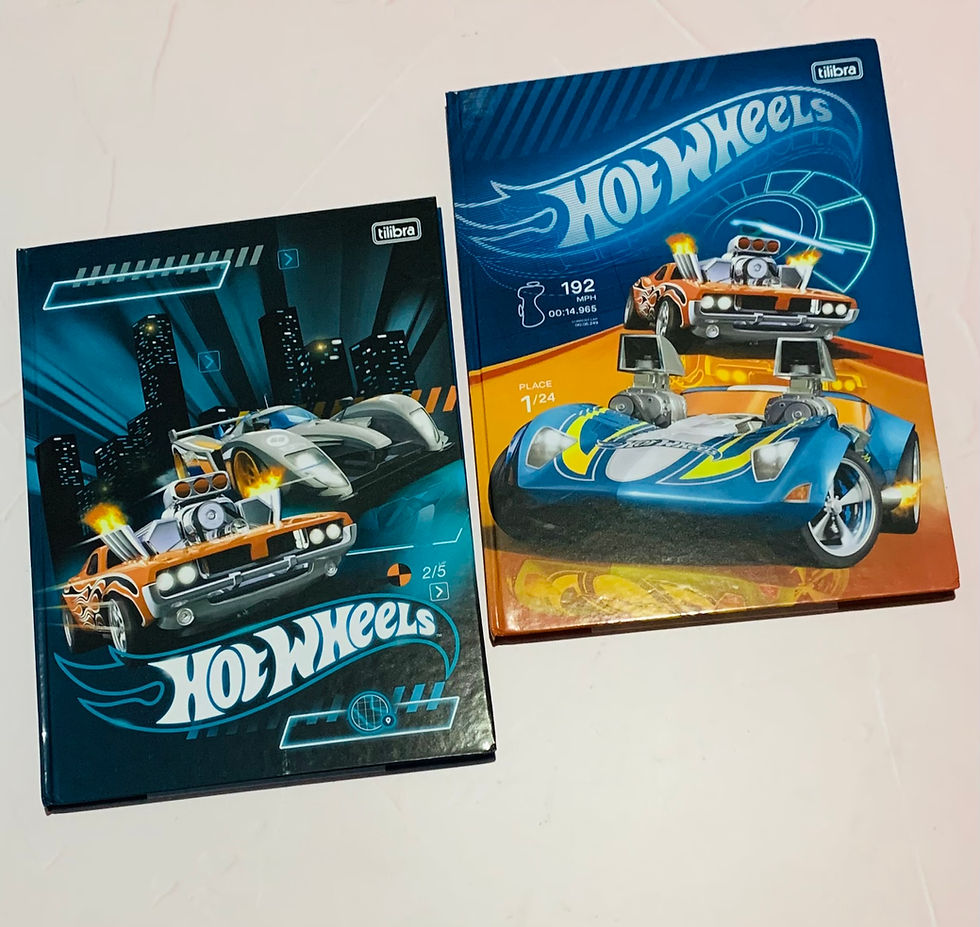 Cuadernola cosida Hot Wheels tapa dura