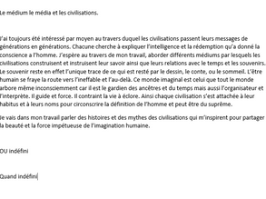 sujet et thèmes du travail