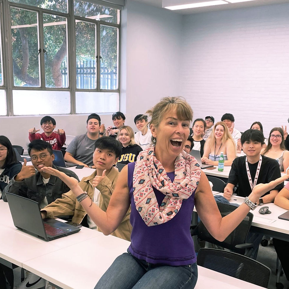 Suzy DeLine sharing Digitial Artisan vibes at SJSU