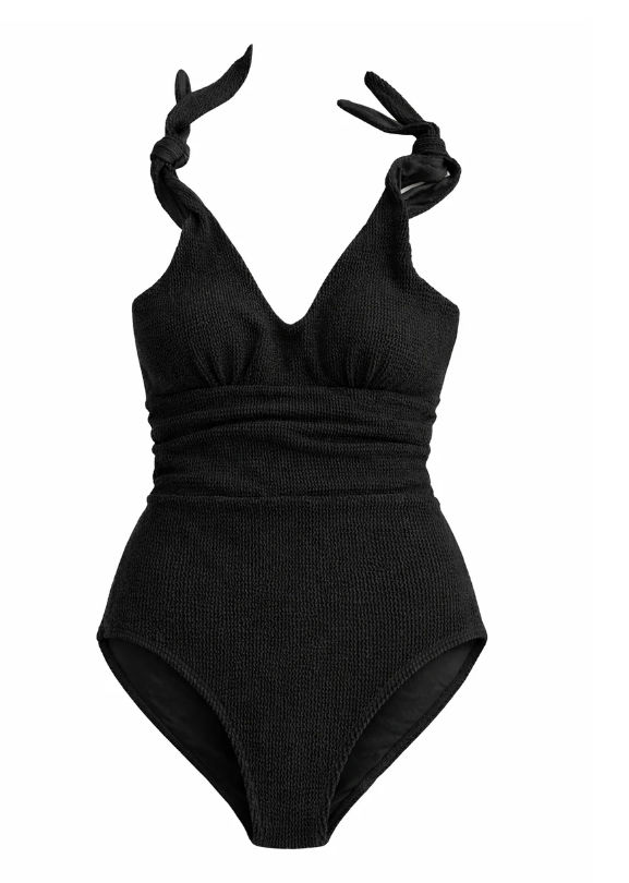 Plivati Katija Swimsuit Black Crinkle