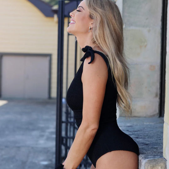 Plivati Katija Swimsuit Black Crinkle