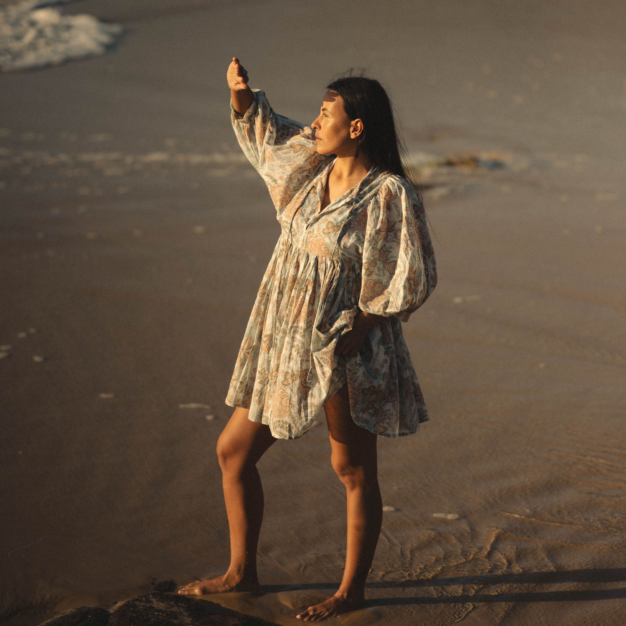 Nautical Desire Seaglass Bloom Mini Dress