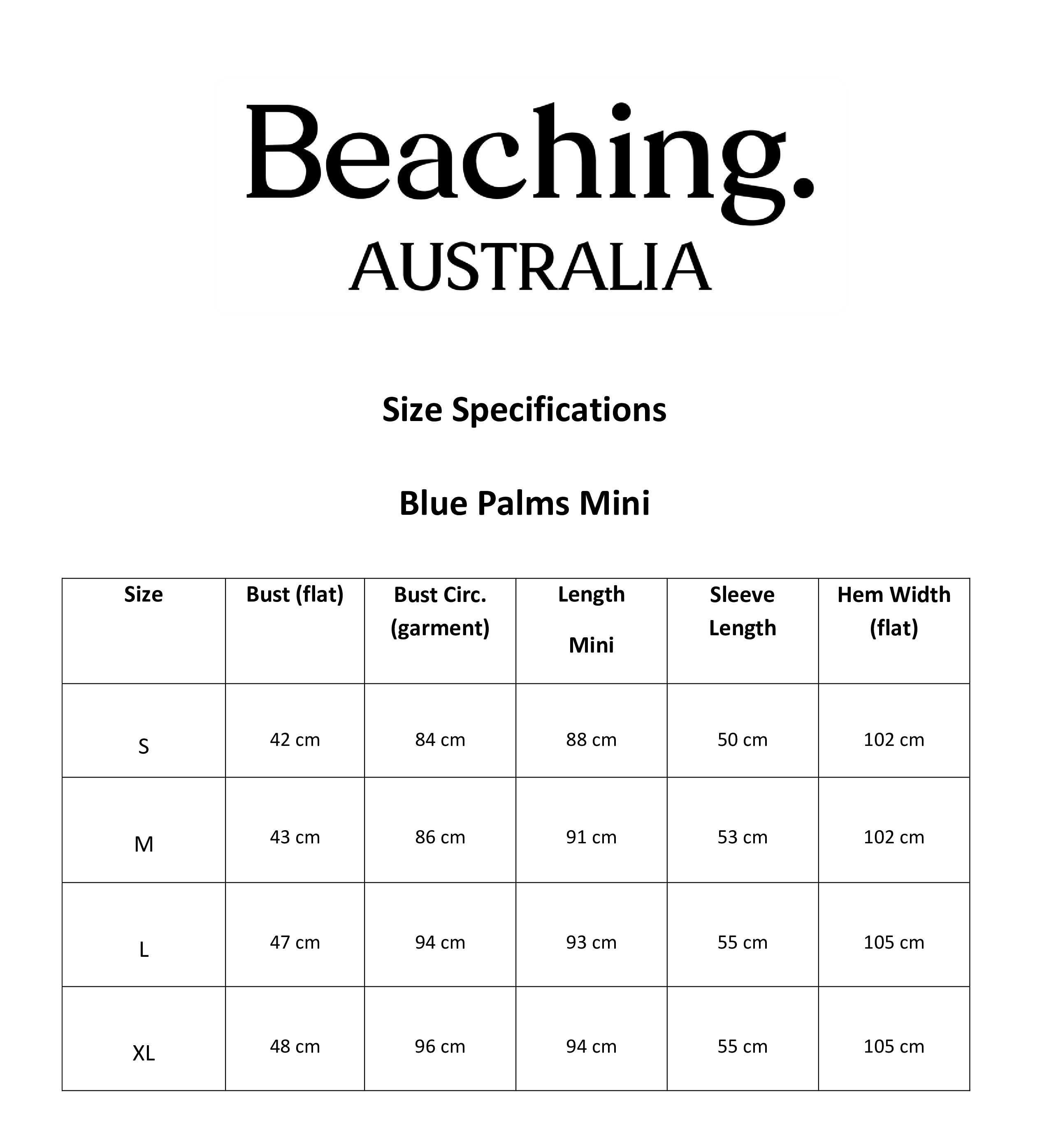 Beaching Australia Blue Palms Mini Dress