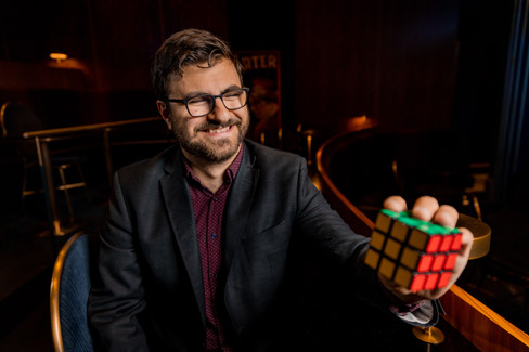 Kevin Kapinos photographed by James Murphy for Trainman Photography at the Chicago Magic Lounge