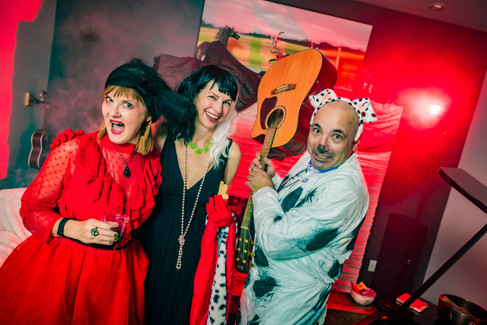 Queen Anne Seattle Halloween Party Costume Portrait Station - Photo by James Murphy for Trainman Photography