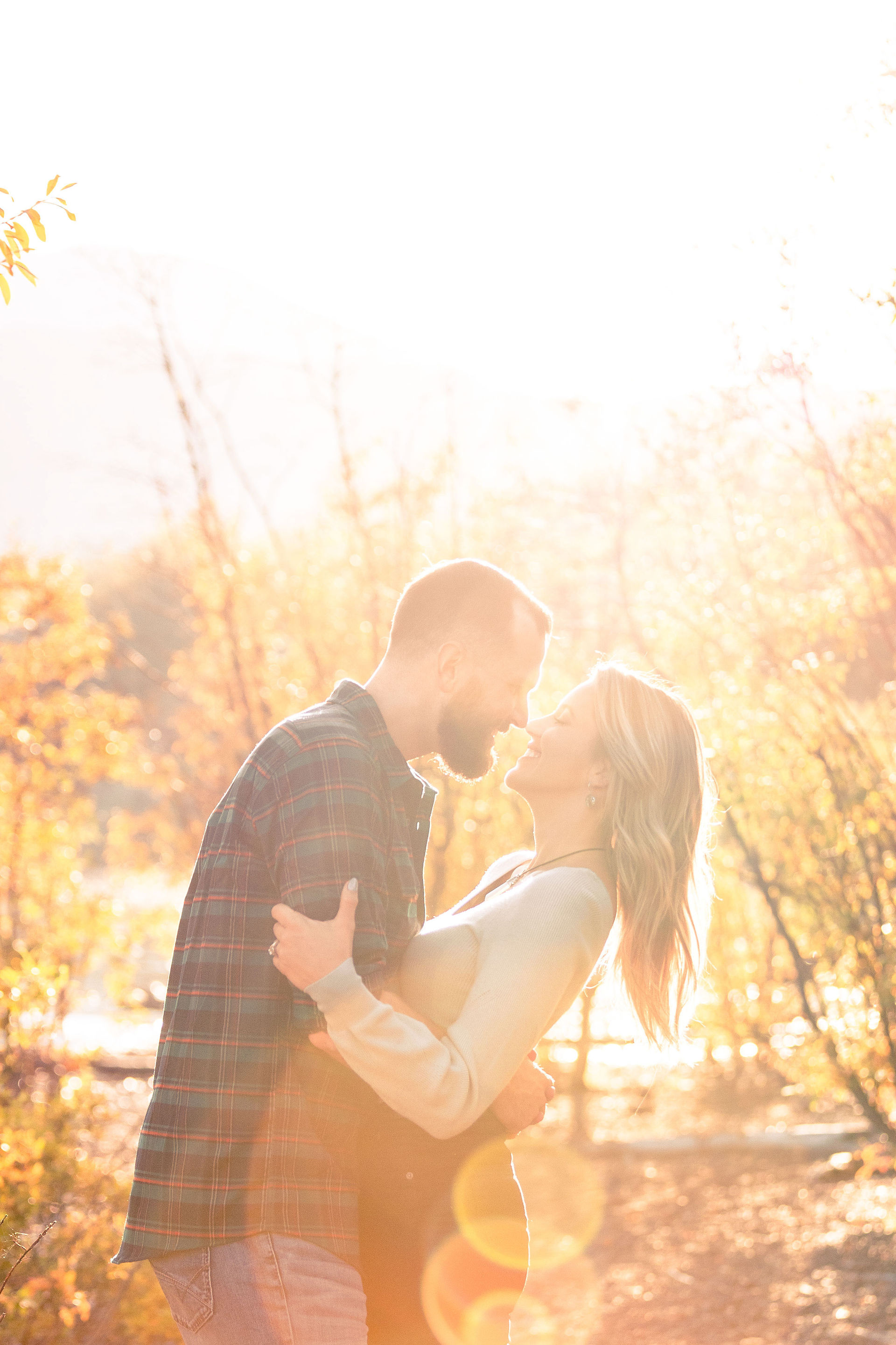 Alaska engagement photographer Jame Murphy captured the love between Brian and Kali around Lake Eklutna.