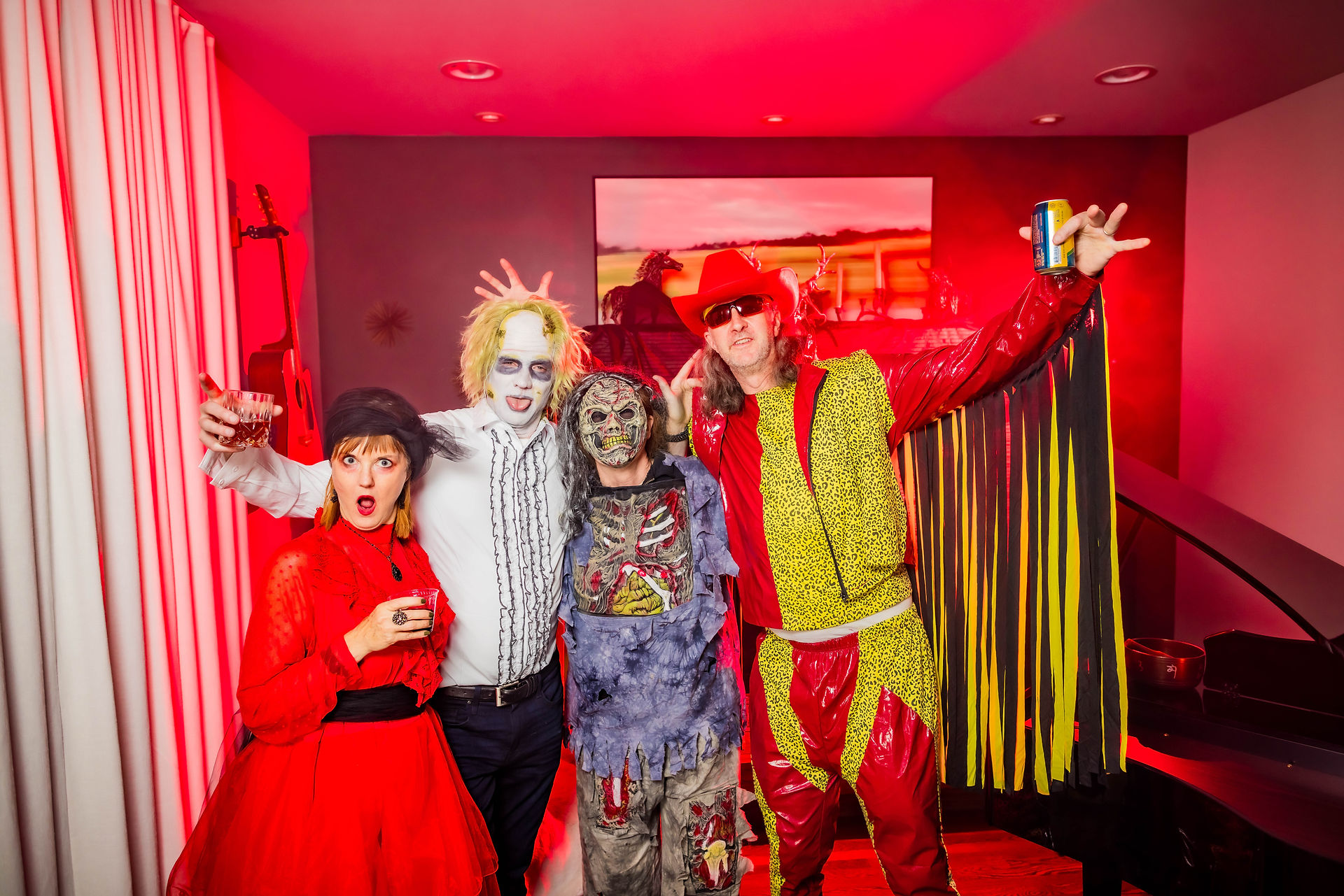 Queen Anne Seattle Halloween Party Costume Portrait Station  - Photo by James Murphy for Trainman Photography