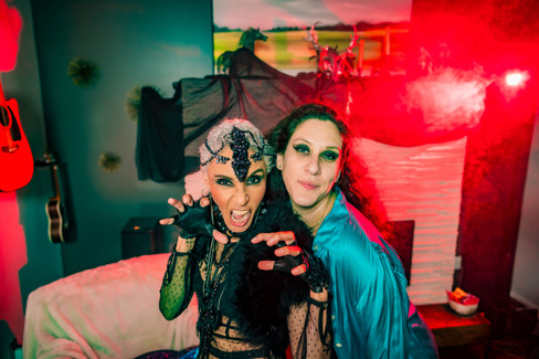 Queen Anne Seattle Halloween Party Costume Portrait Station - Photo by James Murphy for Trainman Photography