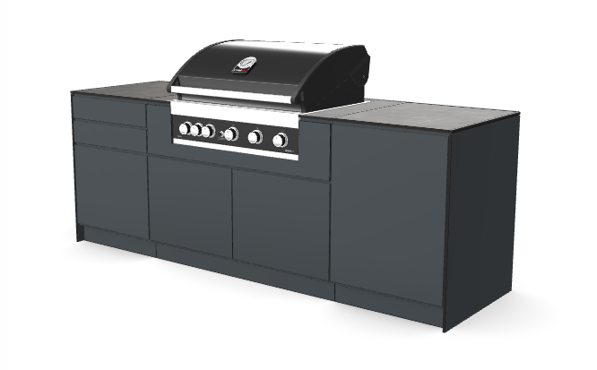 Thumbnail: Solterra 3pc Outdoor Kitchen (Anthracite)