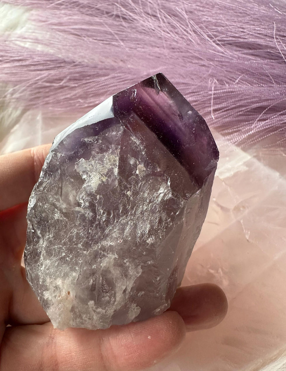 Bahia Amethyst Crystal From Brazil with very distinctive phantom