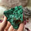 Thumbnail: Raw Green Silky Malachite Gemstone Specimen/ Africa