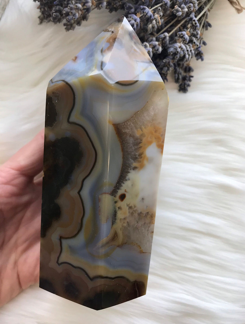 Thumbnail: XL Agate Druzy Tower from Brazil 