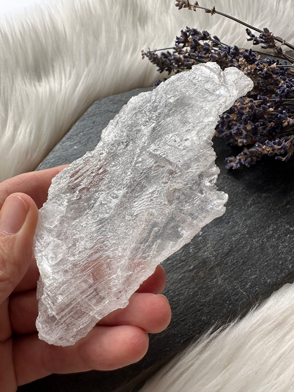 Thumbnail: Raw Selenite Crystal Mexico 