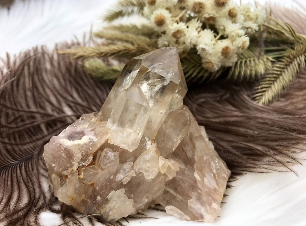 Lwena Citrine Crystal, cascading natural citrine from Congo Africa