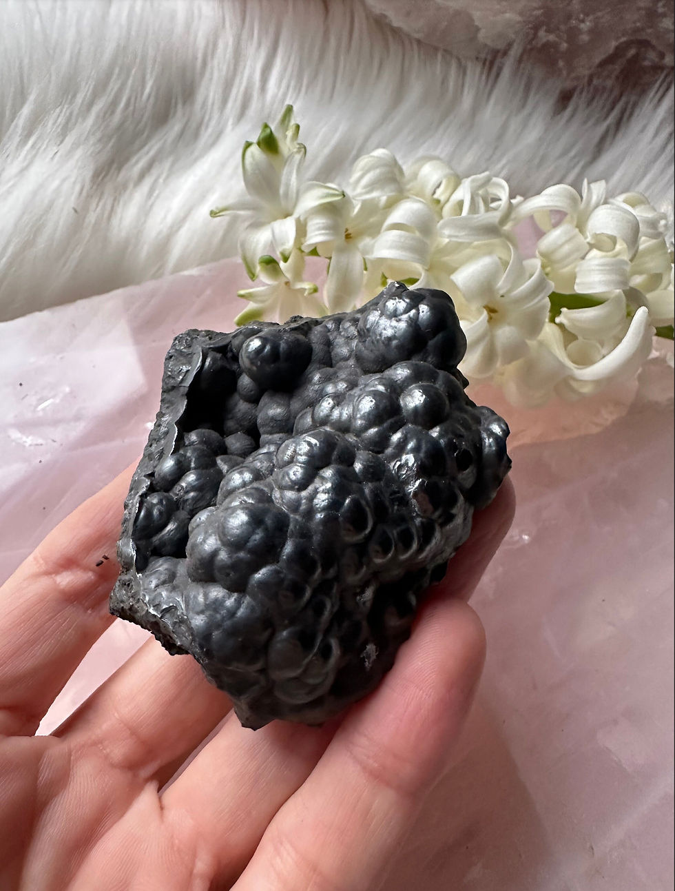 Raw Botryoidal Hematite Gemstone Specimen/ Natural Raw Gemstone Hematite/ High G