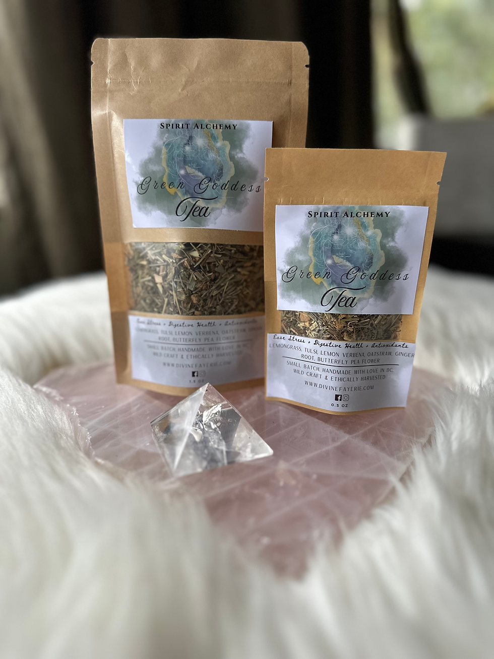 Thumbnail: Sm Green Goddess Herbal Tea Blend- Ease Stress+ Digestive Health+ Antioxidants 