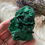 Thumbnail: Silky malachite crystal specimen from Congo Africa, raw crystals and gemstones c