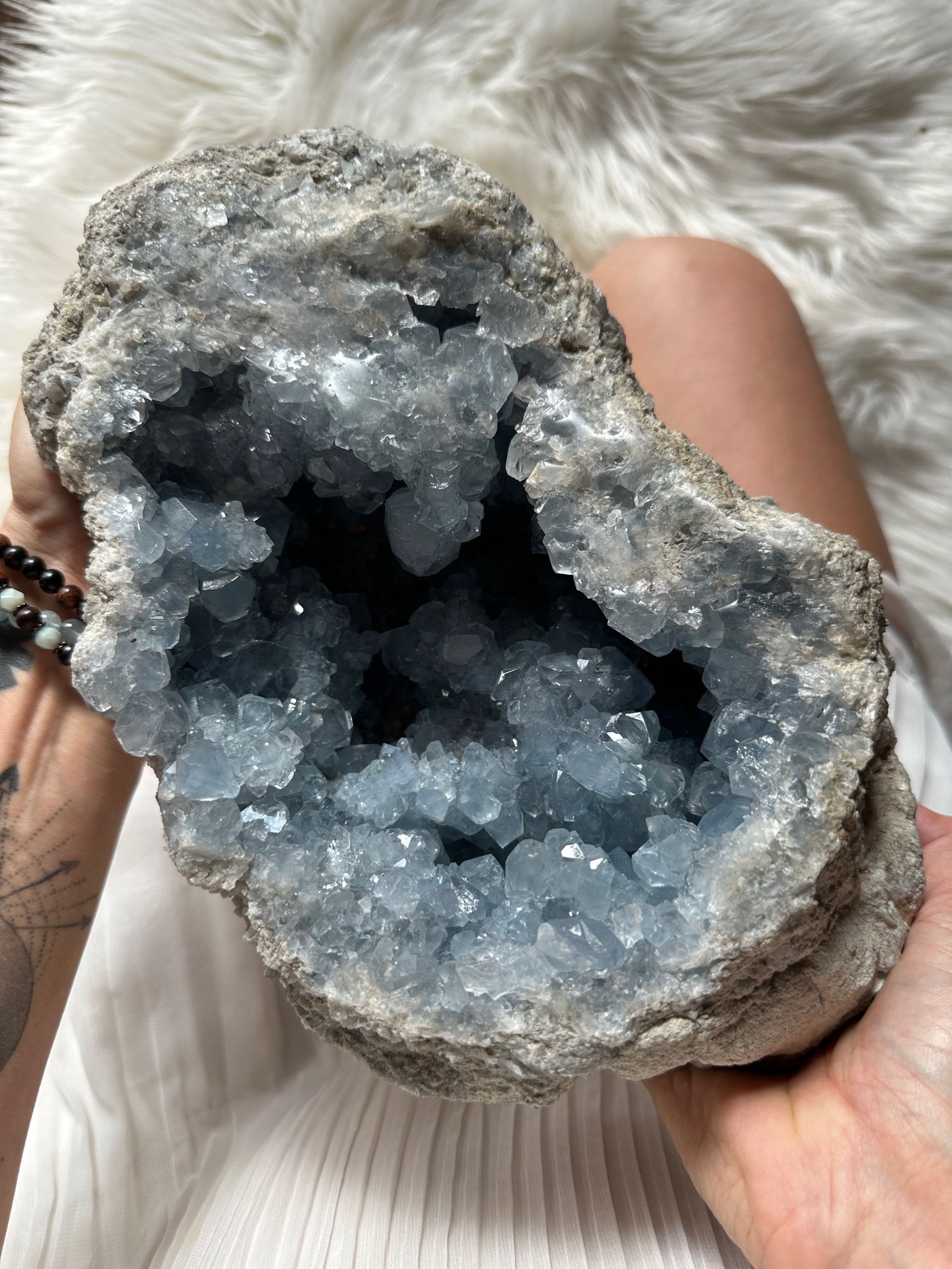 XLG Blue Celestite Crystal Cluster 10kg