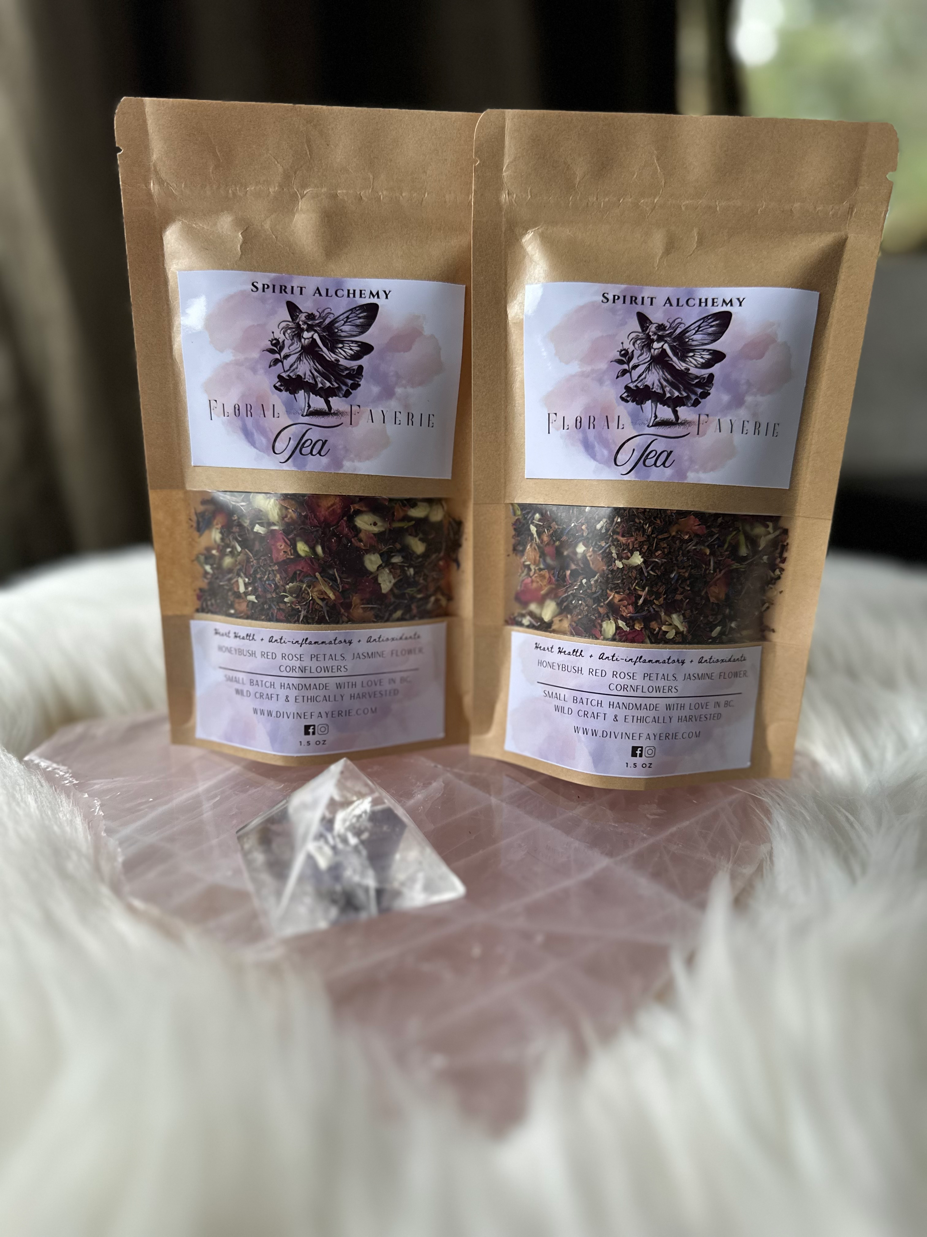 Lg 1.5 oz Floral Fayerie Herbal Tea Blend- Heart Health