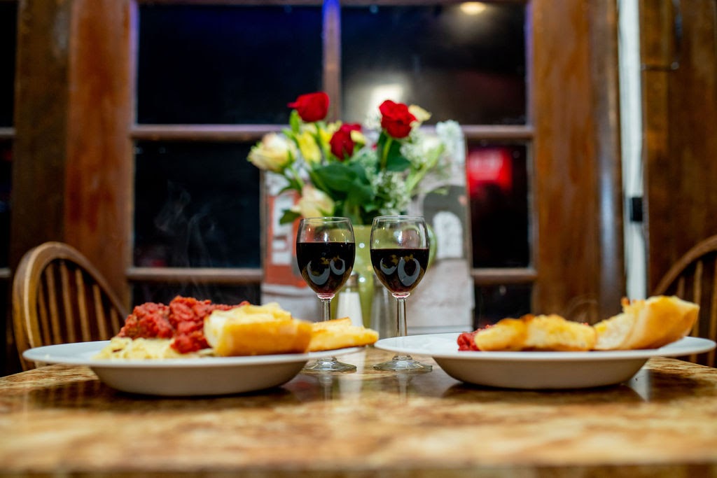 Arranged Food and Objects