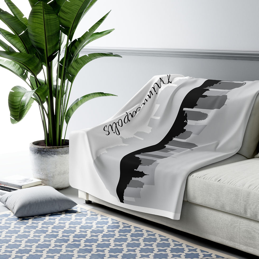 Thumbnail: Minneapolis Sherpa Fleece Blanket