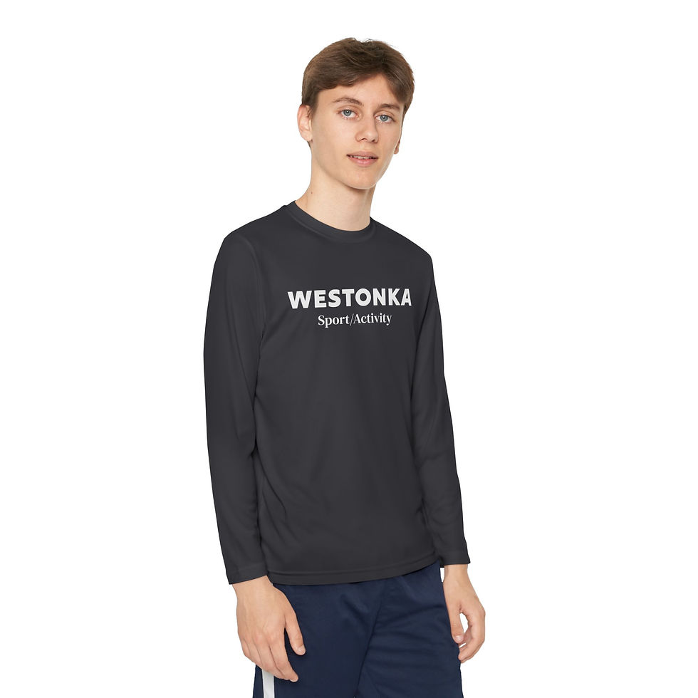 Thumbnail: Westonka Youth Wicking Long Sleeve Tee 