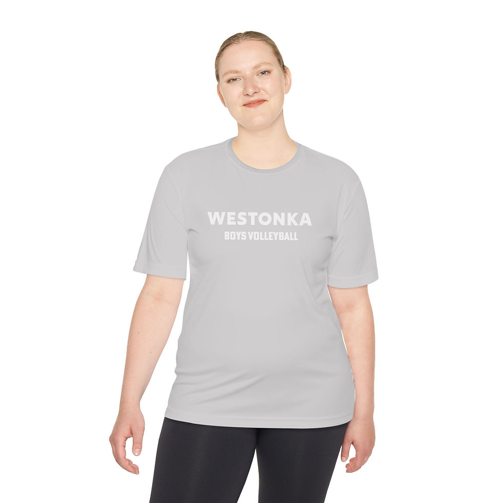 Thumbnail: Westonka Boys Vball Unisex Moisture Wicking Tee - Adult