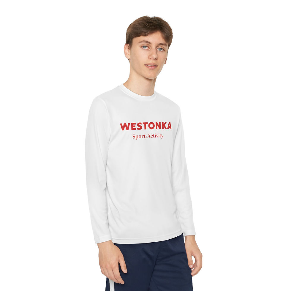 Thumbnail: Westonka Youth Wicking Long Sleeve Tee 