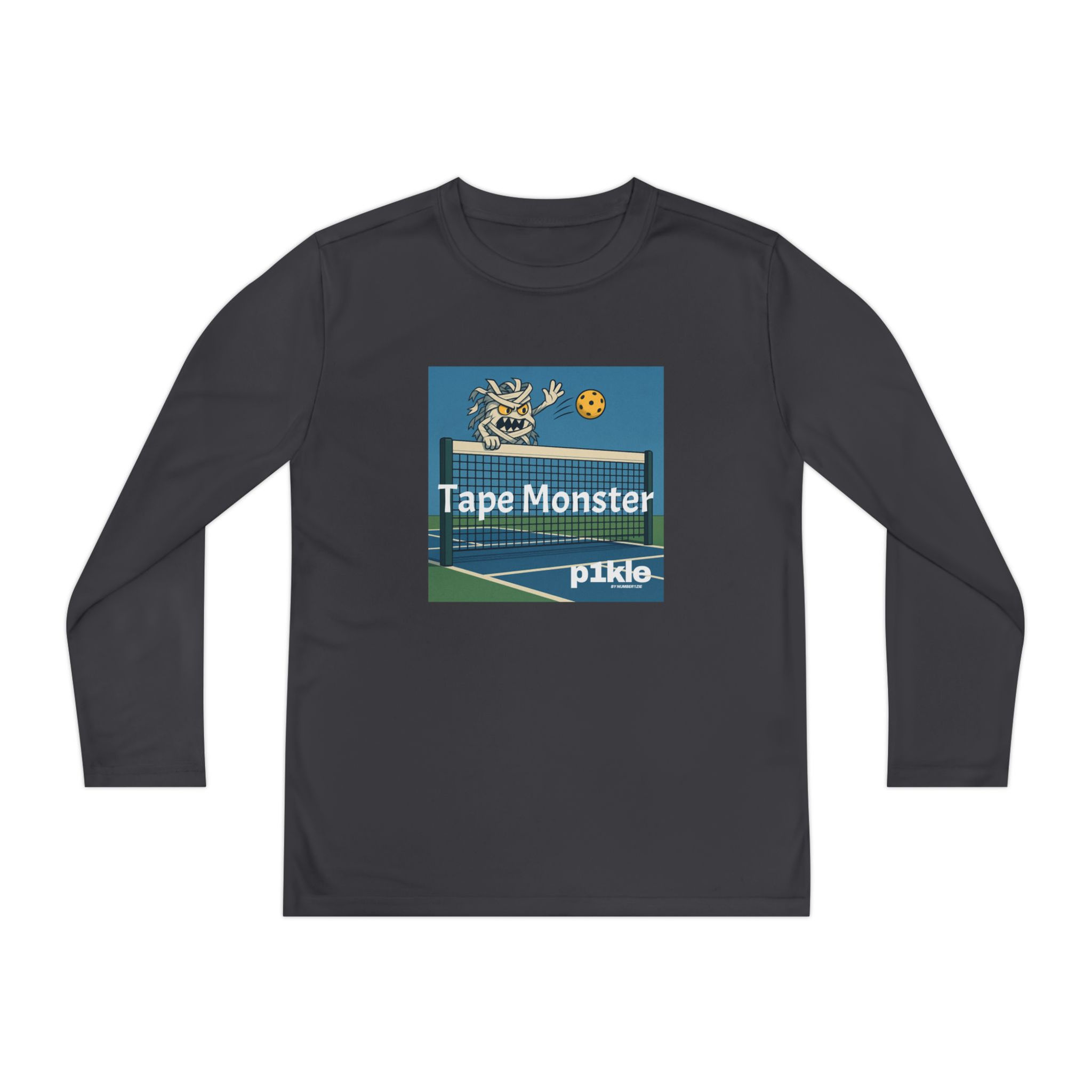 P1kle Tape Monster Youth Wicking Long Sleeve Tee 