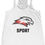 Thumbnail: White Hawks Women's Flowy Racerback Tank