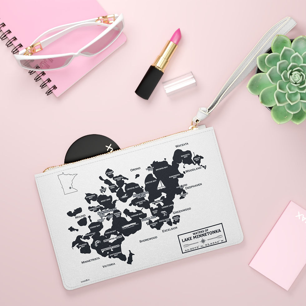 Thumbnail: Tonka Map Clutch Bag