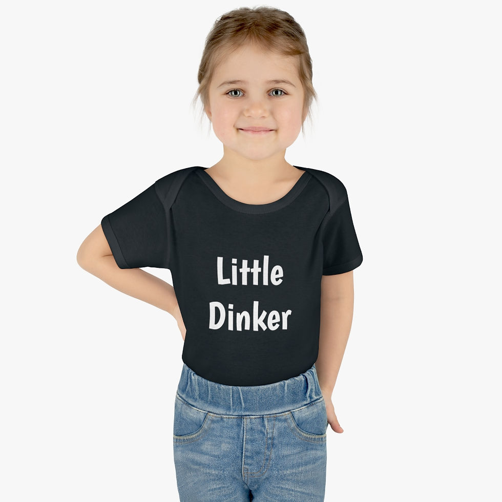 Thumbnail: Little Dinker Baby Rib Bodysuit